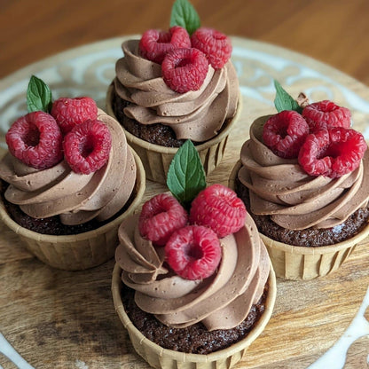 CHOCOLATE RASPBERRY CUPCAKES